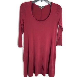 Lulús dress burgundy size M